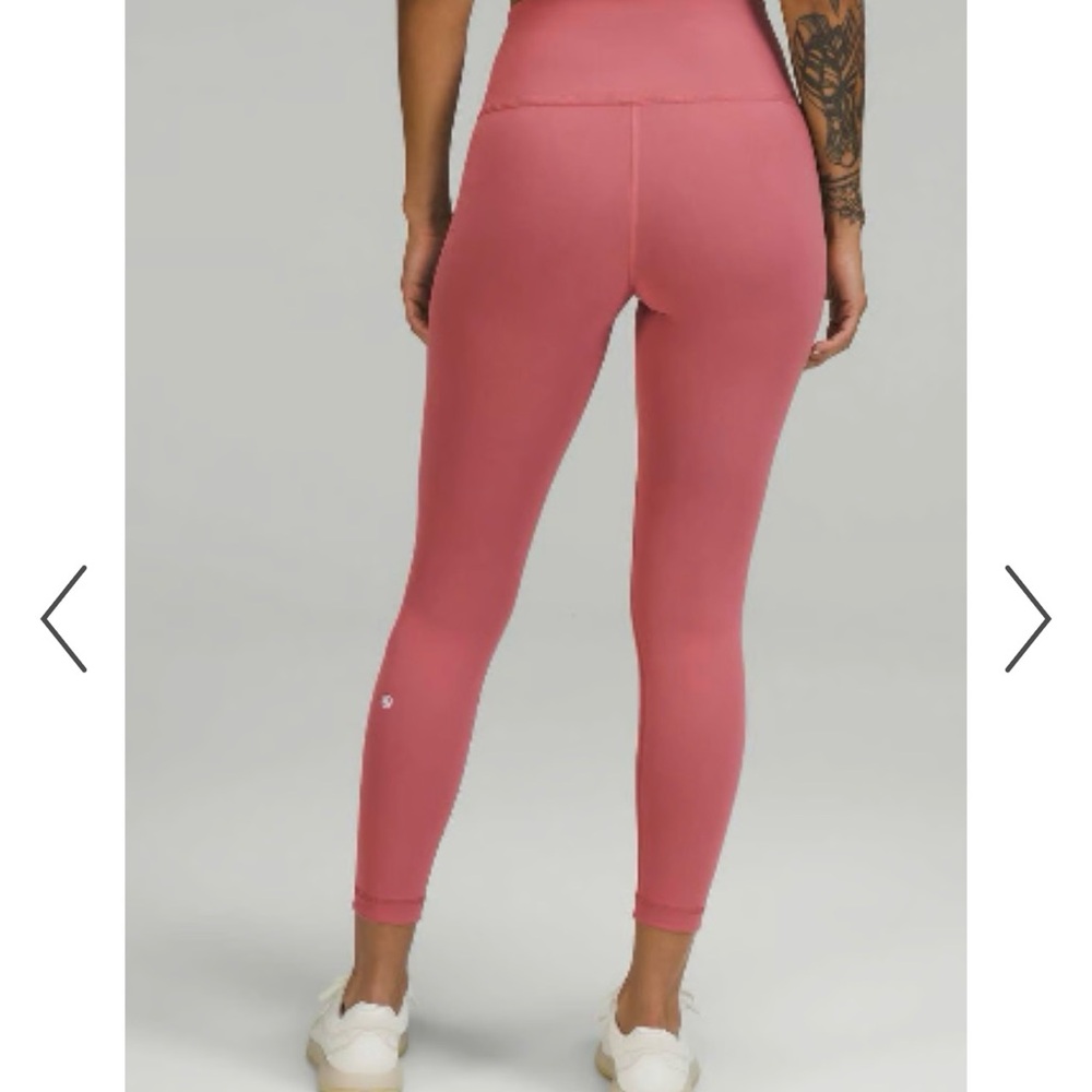 SOLD Lululemon Wunder Under Train high rise 25” in Briar Rose sz 10